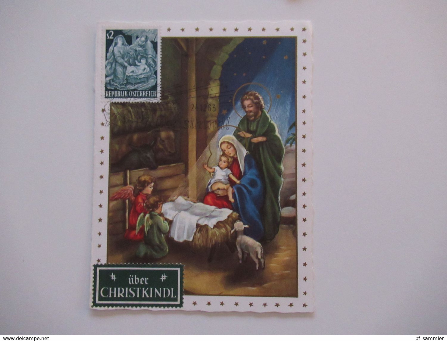 Österreich 1958 - 1993 Jahre Sonderbelege / Sonderstempel Christkindl auch 4x Leitzettel über Christkindl insg. 9 Belege