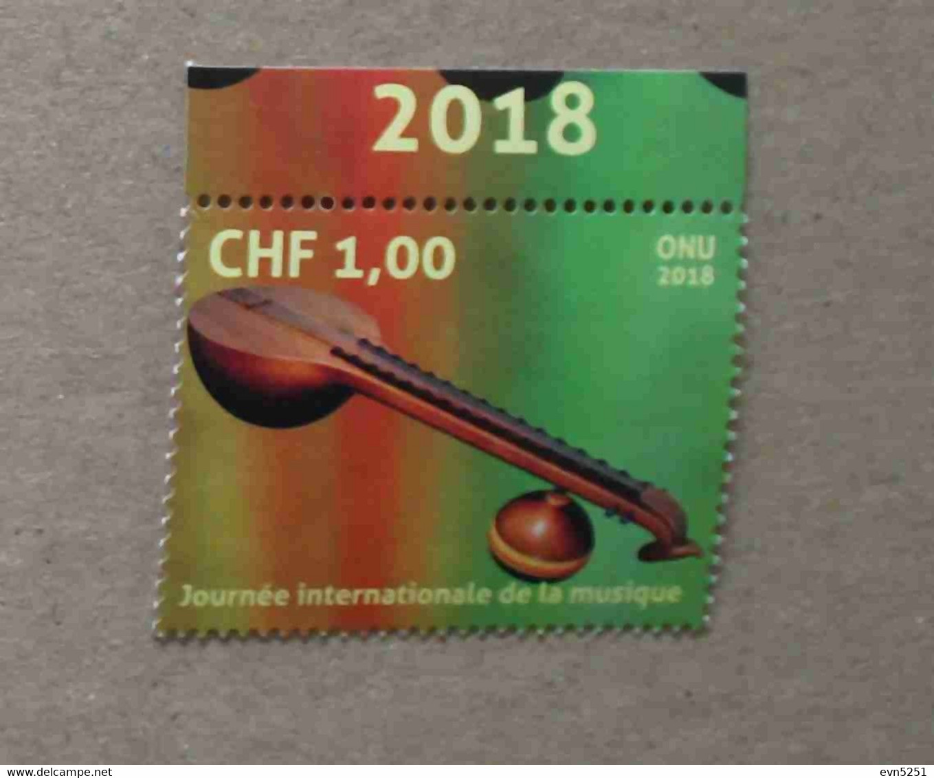 Ge18-01 : Nations-Unies (Genève / 1er Octobre Journée Internationale De La Musique - Vînâ - Nuovi