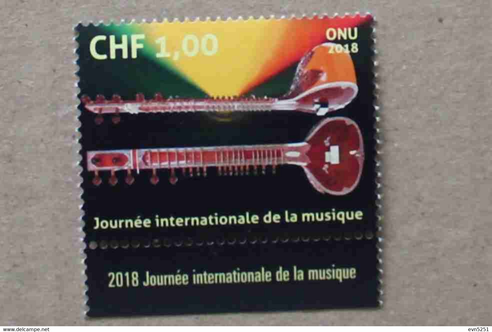 Ge18-01 : Nations-Unies (Genève / 1er Octobre Journée Internationale De La Musique - Sitar - Nuovi