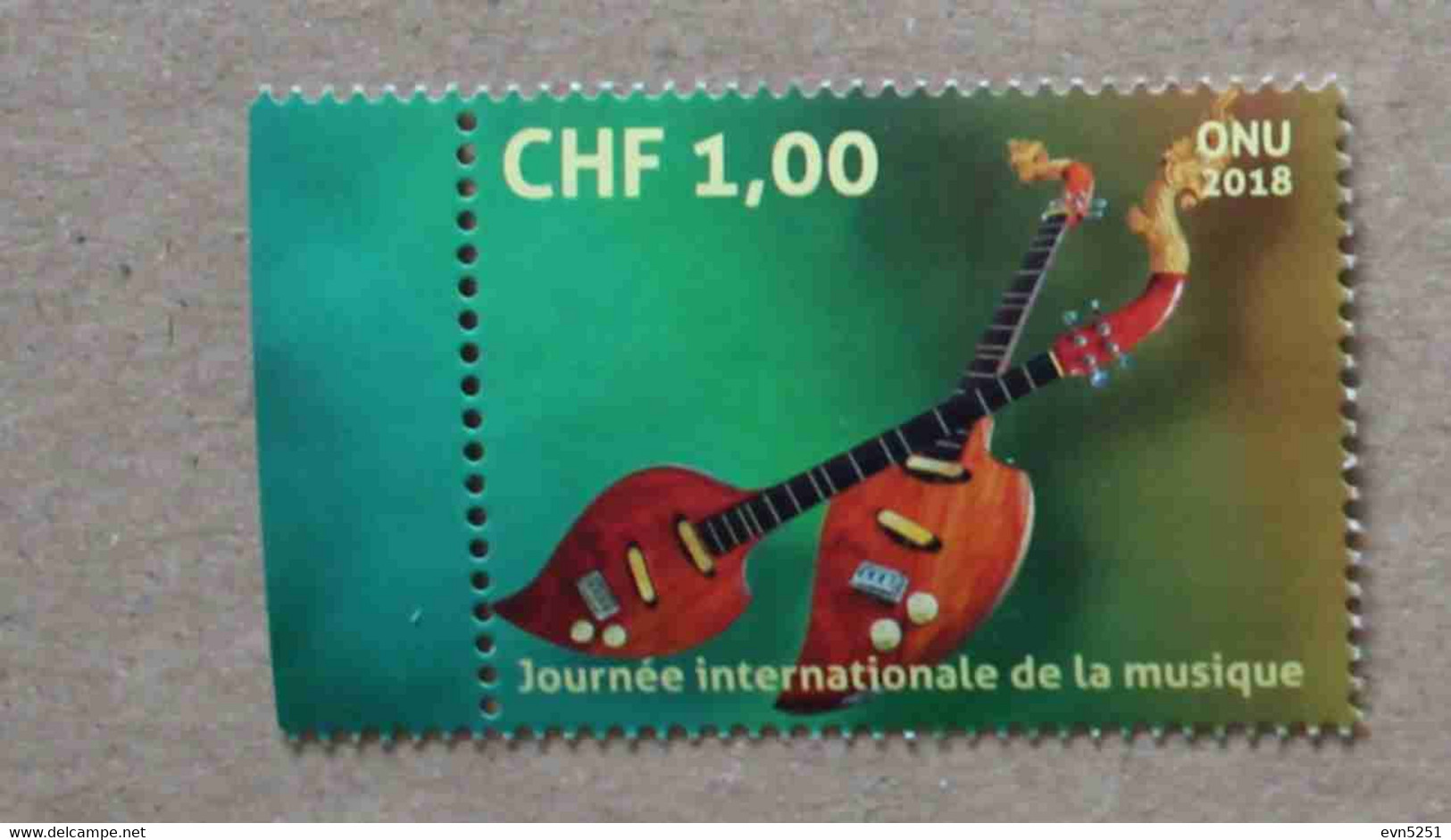 Ge18-01 : Nations-Unies (Genève / 1er Octobre Journée Internationale De La Musique - Instrument De Musique - Nuovi