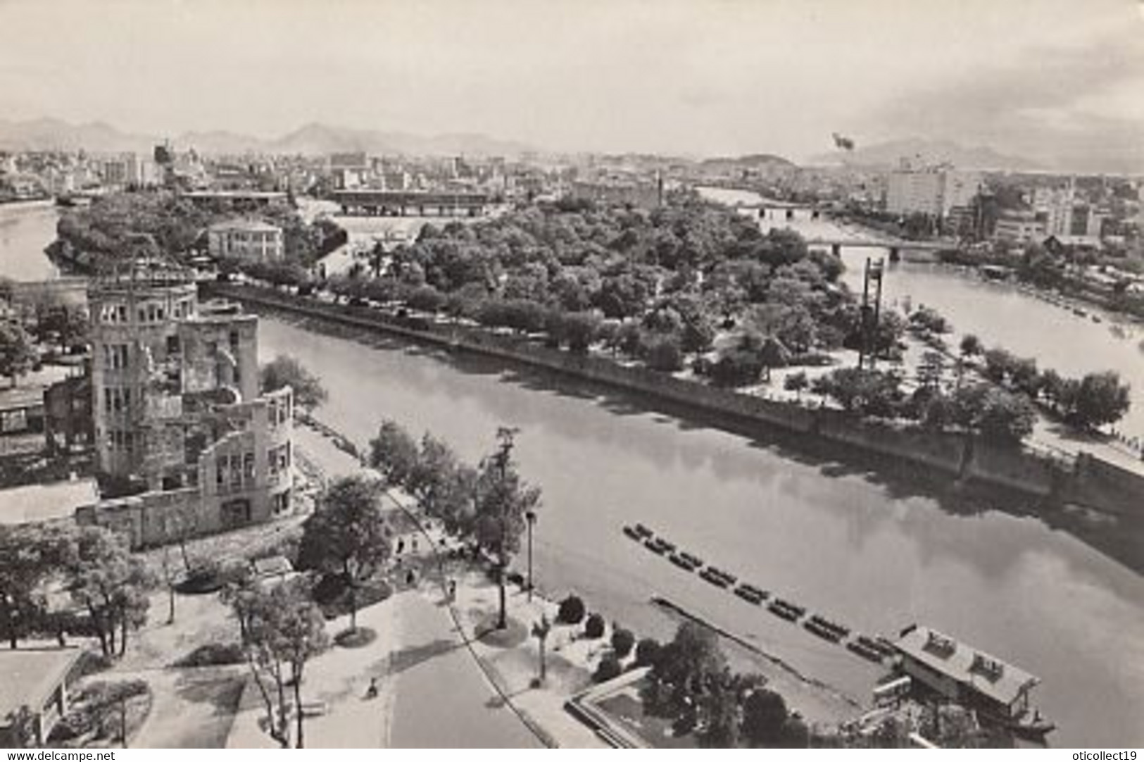 HIROSHIMA- TOWN PANORAMA, BRIDGES, RIVER BANKS - Hiroshima