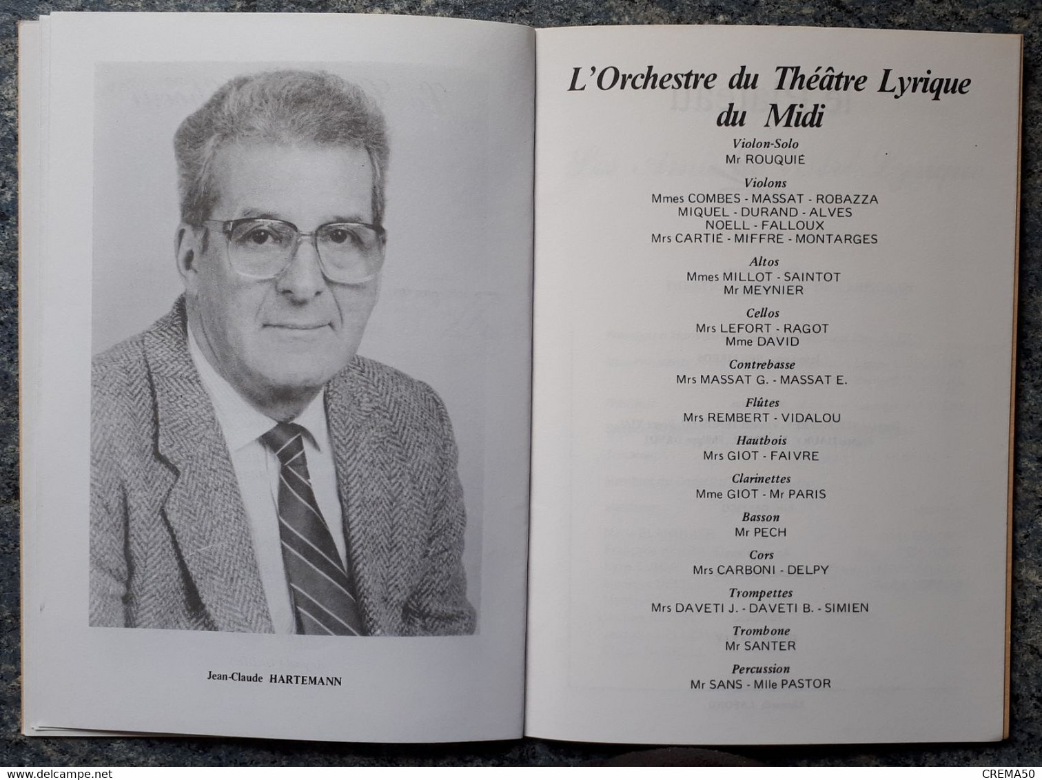 Programme, Thèâtre Lyrique Du Midi - La Vie Parisienne - 1987 - Programas