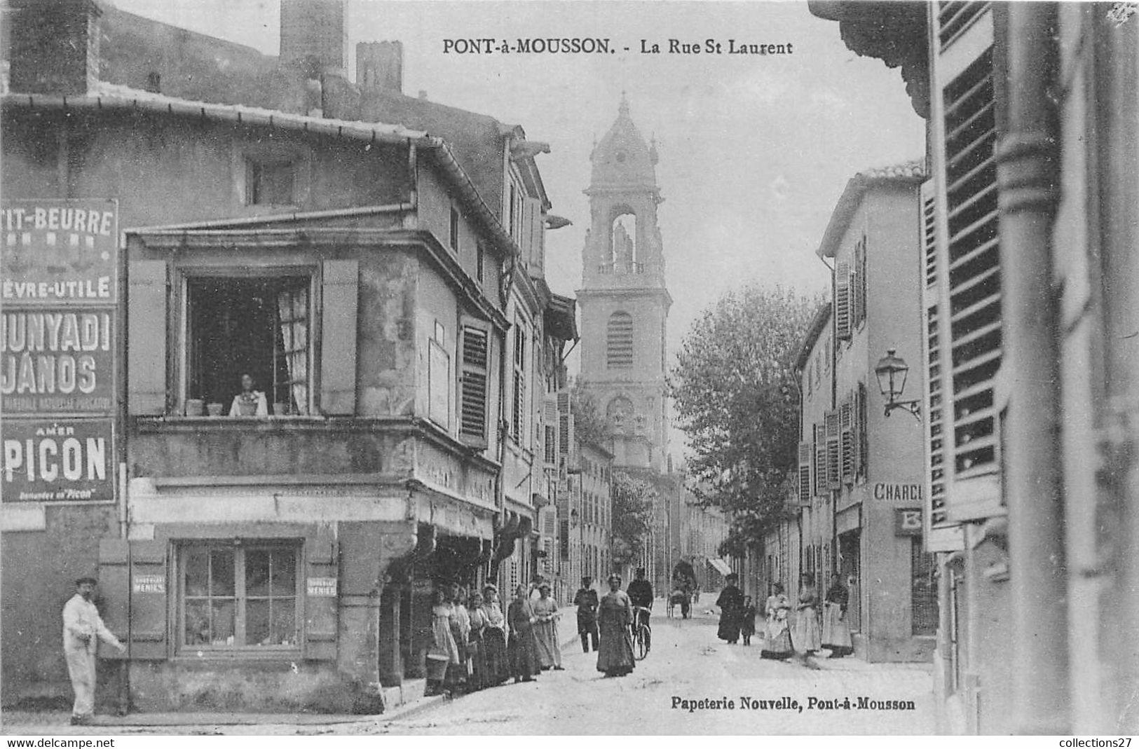 54-PONT-A-MOUSSON- LA RUE SAINT-LAURENT - Pont A Mousson