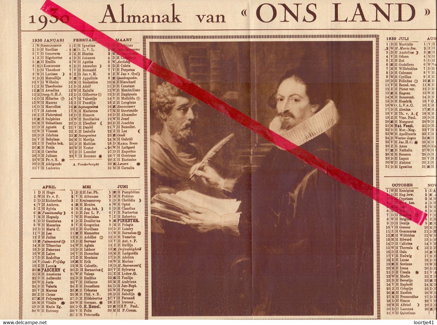 Orig. Knipsel Coupure Tijdschrift Magazine - Kalender Ons Land - 1930 - Grand Format : 1921-40