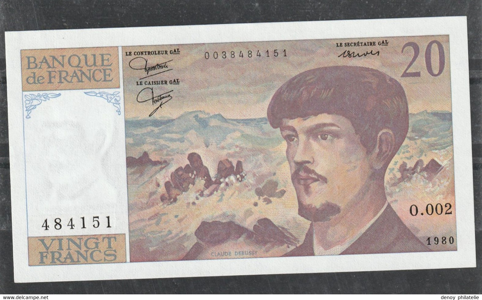 France Billet De 20 Francs Debussy Neuf Alphabet O.002 - 20 F 1980-1997 ''Debussy''