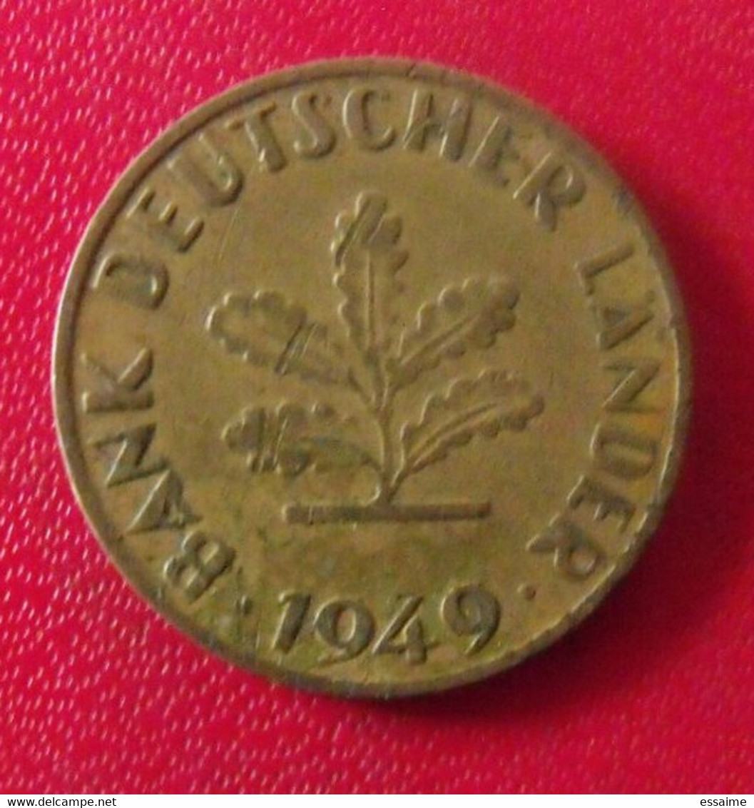 Allemagne Deutschland. 10 Pfennig Bank Deutscher Länder 1949 - 10 Pfennig