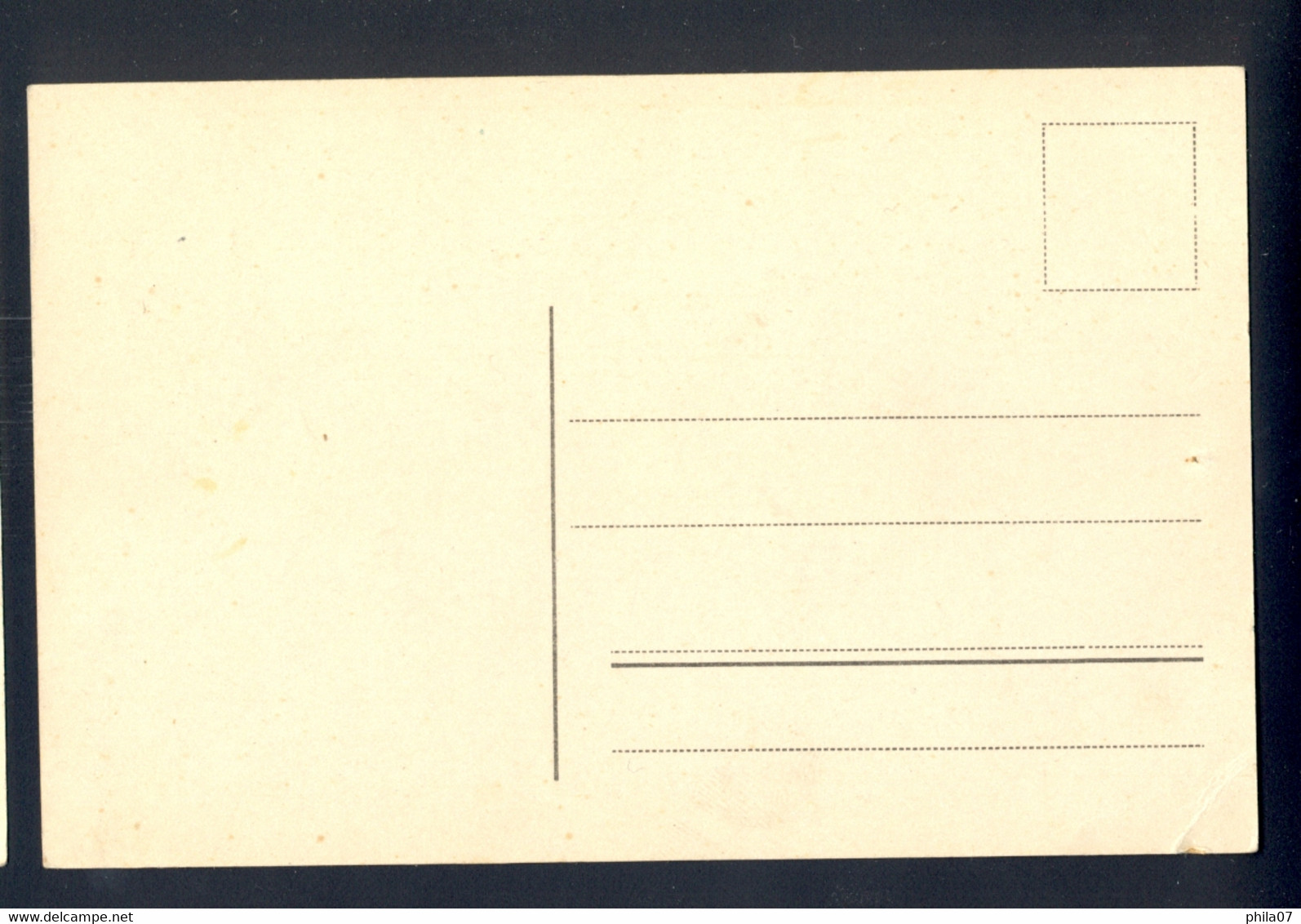 Silhouette Of A Man / Visible Damage In Upper Corner Of Postcard / Postcard Not Circulated - Silhouettes