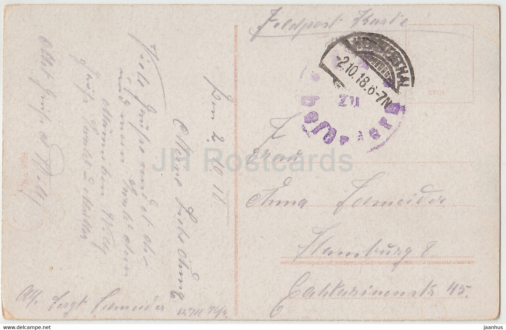 Herbesthal - Bahnhof - Train - Railway Station - Feldpost - Old Postcard - 1918 - Belgium - Used - Lontzen
