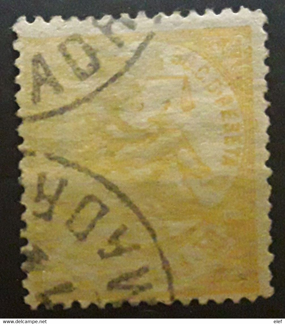 ESPANA ESPAGNE SPAIN 1874, Regence ,  Yvert No 147 , 50 C  JAUNE ORANGE,  Belle Nuance    Obl ,bon Centrage  TTB - Oblitérés