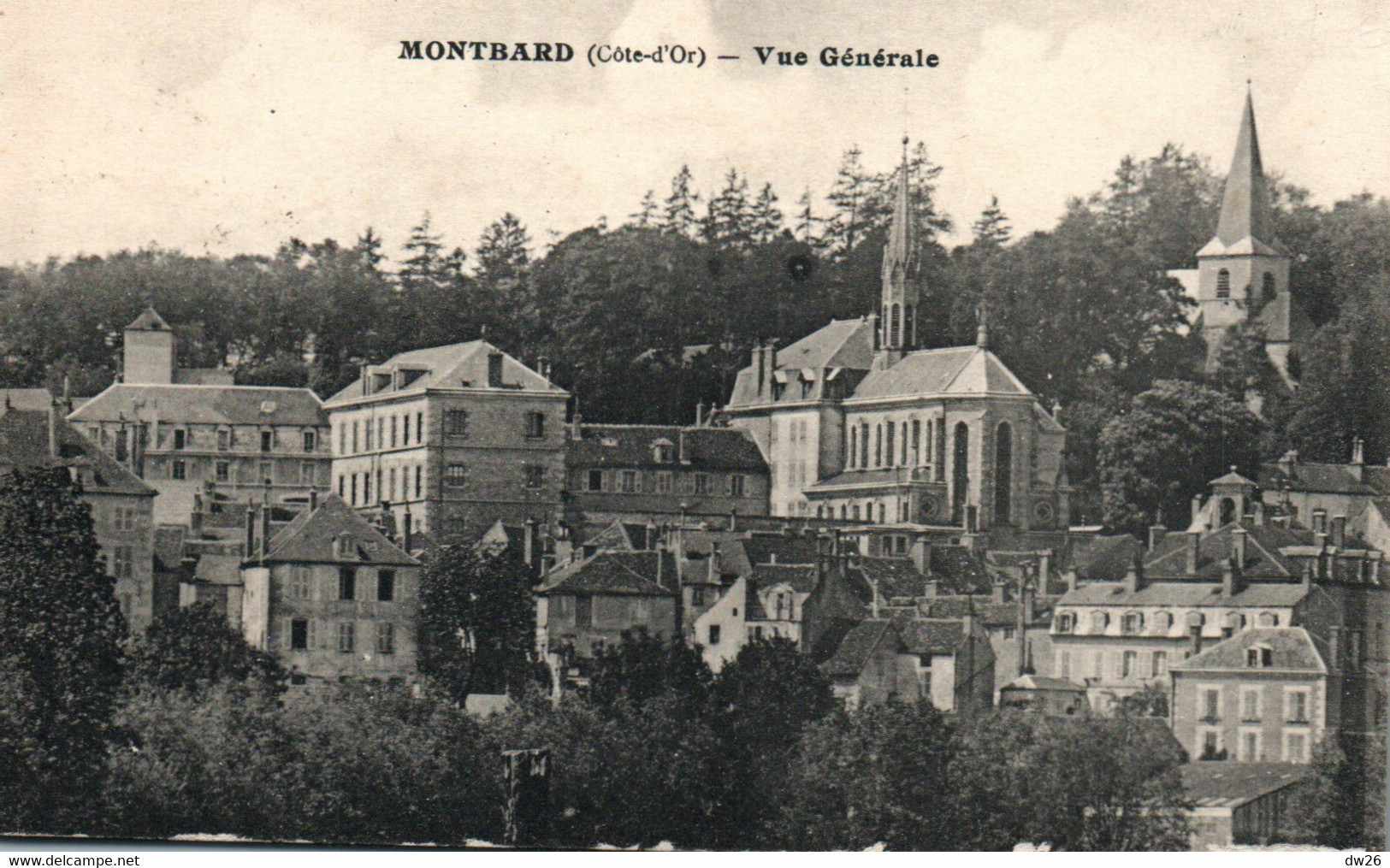 Montbard (Côte-d'Or) Vue Générale, Les Eglises - Edition Louys Bauer - Carte De 1926 - Montbard