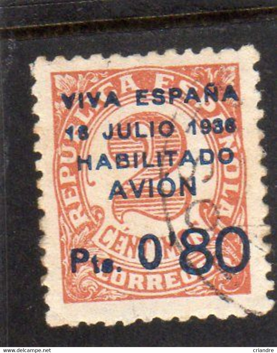 Espagne:  : Année  1936-37 PA N°114   Oblitéré - Usados