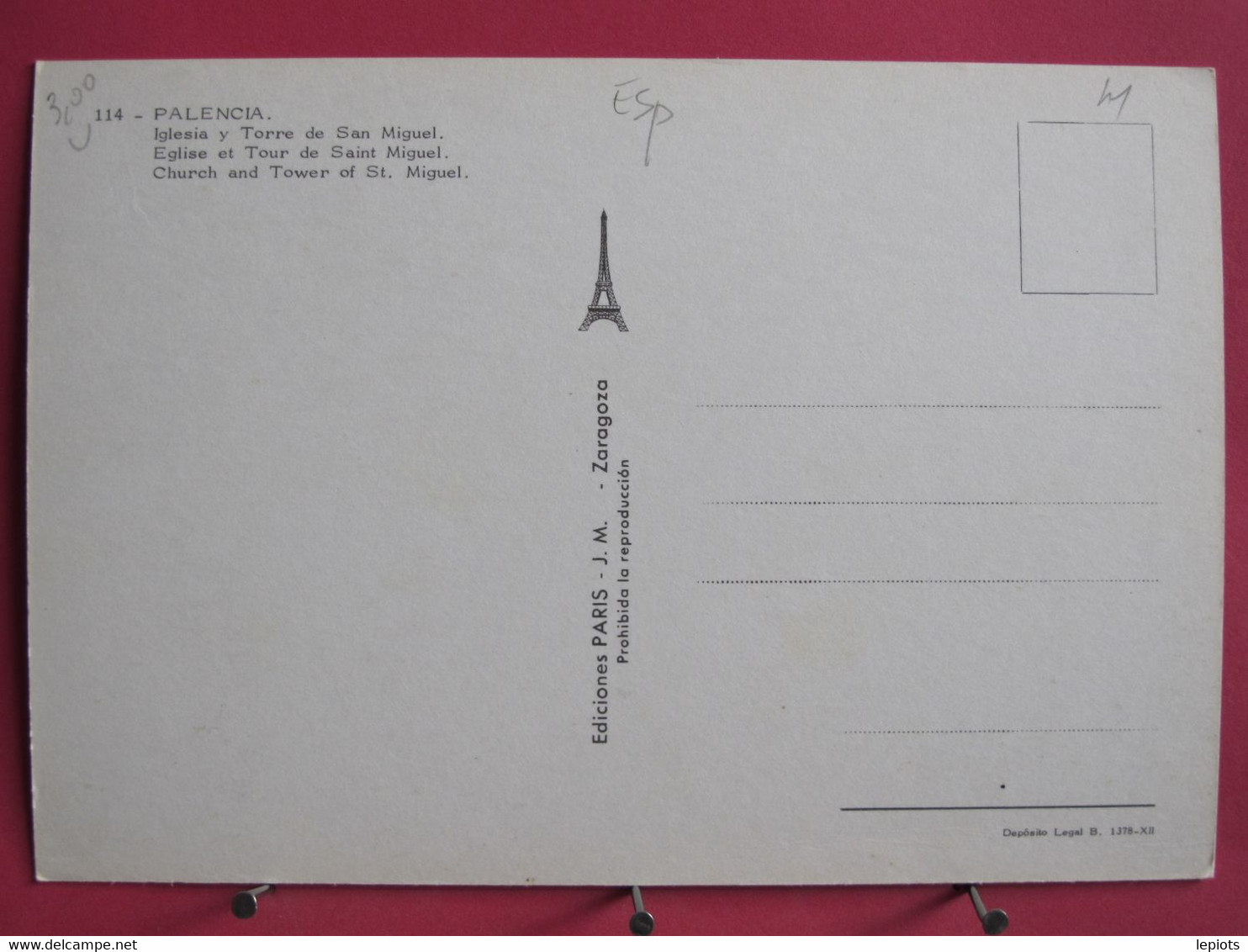 Visuel Très Peu Courant - Espagne - Palencia - Iglesia Y Torre De San Miguel - Excellent état - R/verso - Palencia