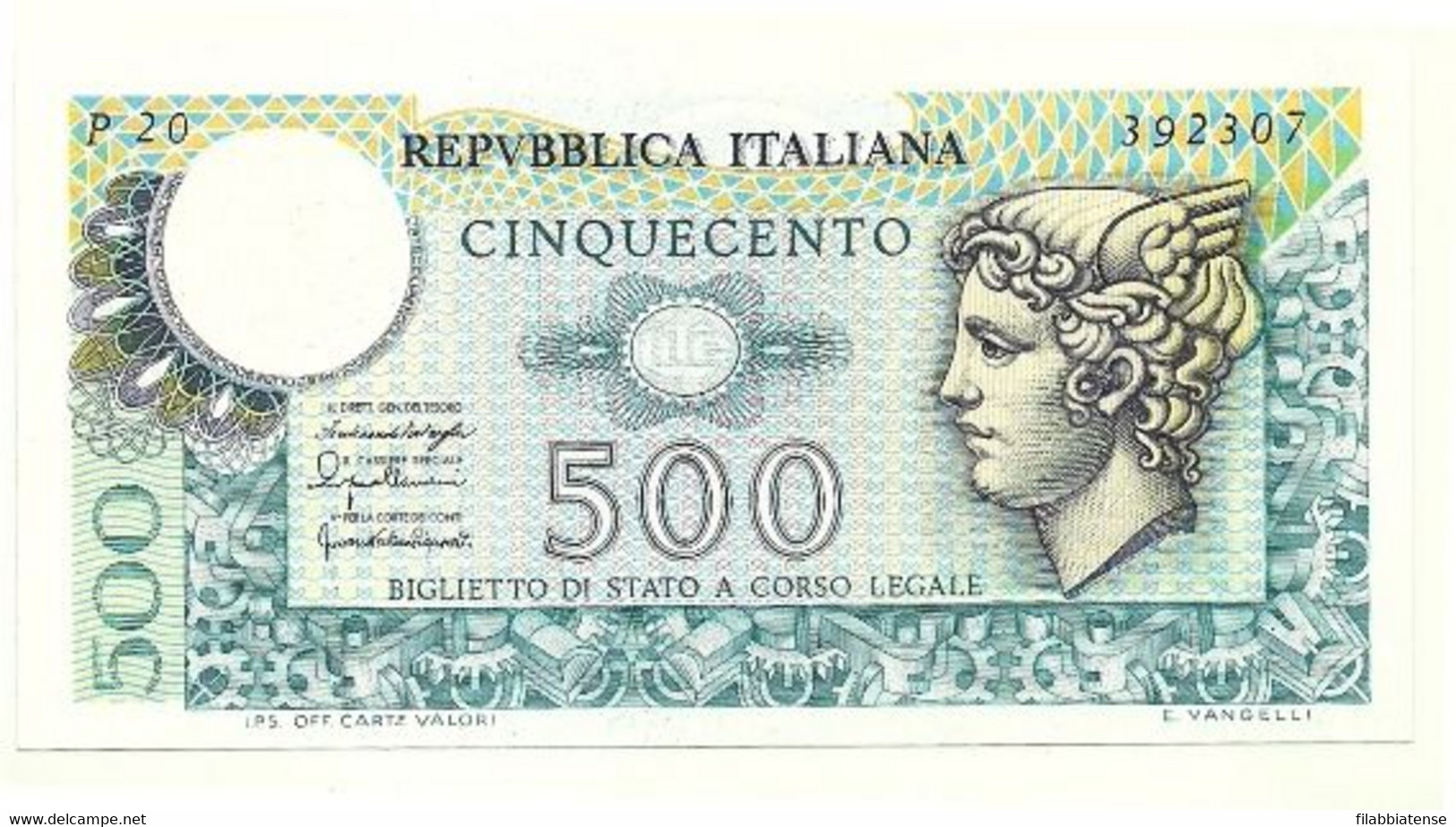 Italia - 500 Lire 1976 Mercurio     ---- - 500 Liras