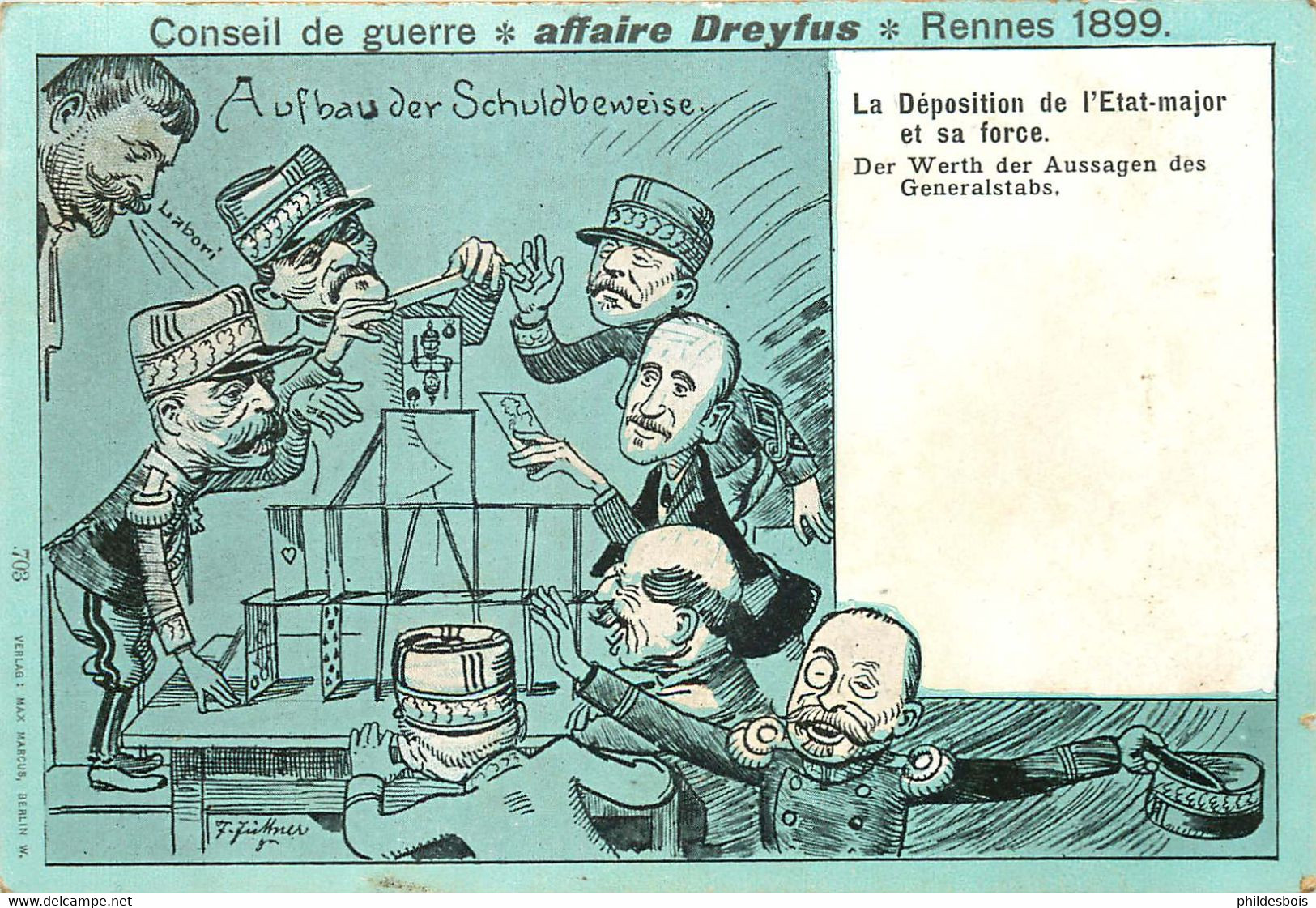 DREYFUS  Conseil De Guerre Affaire Dreyfus RENNES 1899 - Eventos