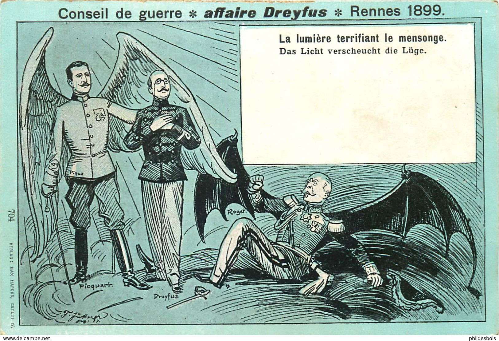 DREYFUS  Conseil De Guerre Affaire Dreyfus RENNES 1899 - Events