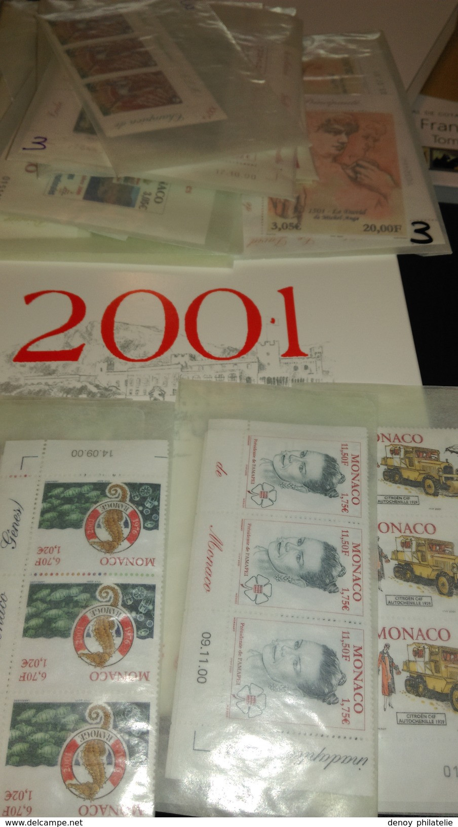 Monaco, Année Complète 2001  Sans Charniére Luxe ** Du  N° 2295 Au N° 2318 ** Catalogue Yvert Et Tellier - Komplette Jahrgänge