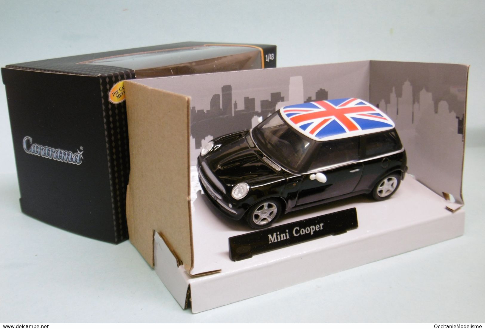 Cararama - MINI COOPER Union Jack Noir Neuf NBO 1/43 - Cararama (Oliex)