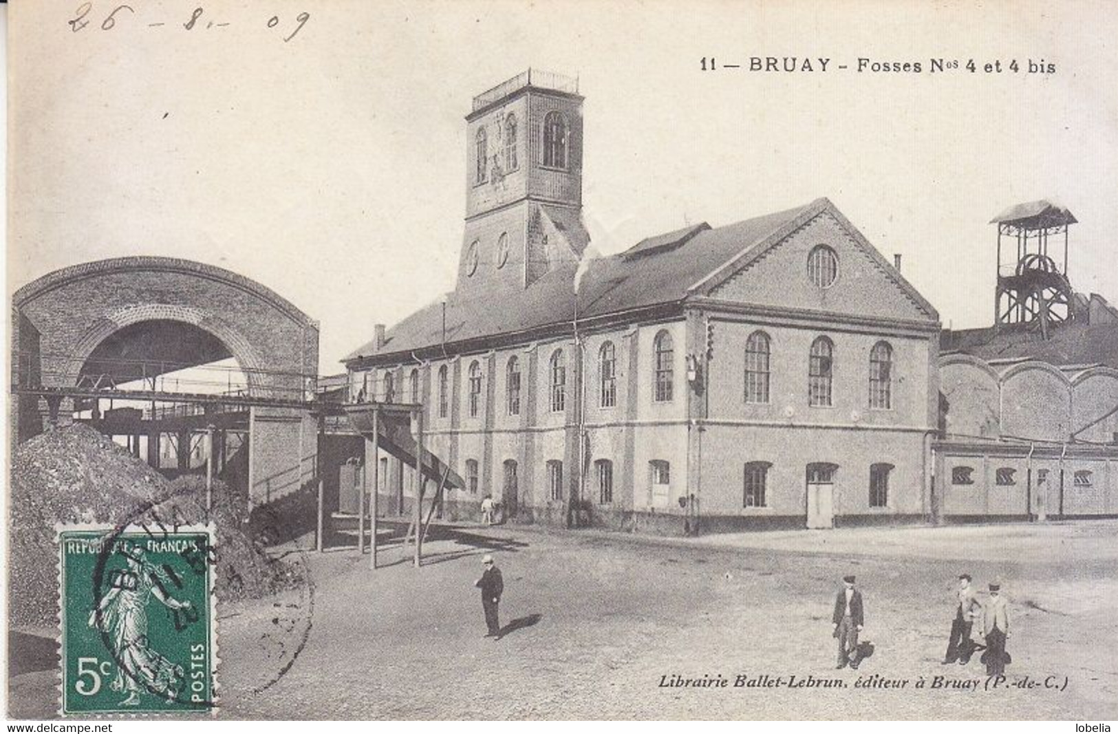BRUAY - Fosse N°4 Et 4 Bis - Librairie Ballet-Lebrun éditeur à Bruay (Pas-de-Calais)  1909 - Other & Unclassified