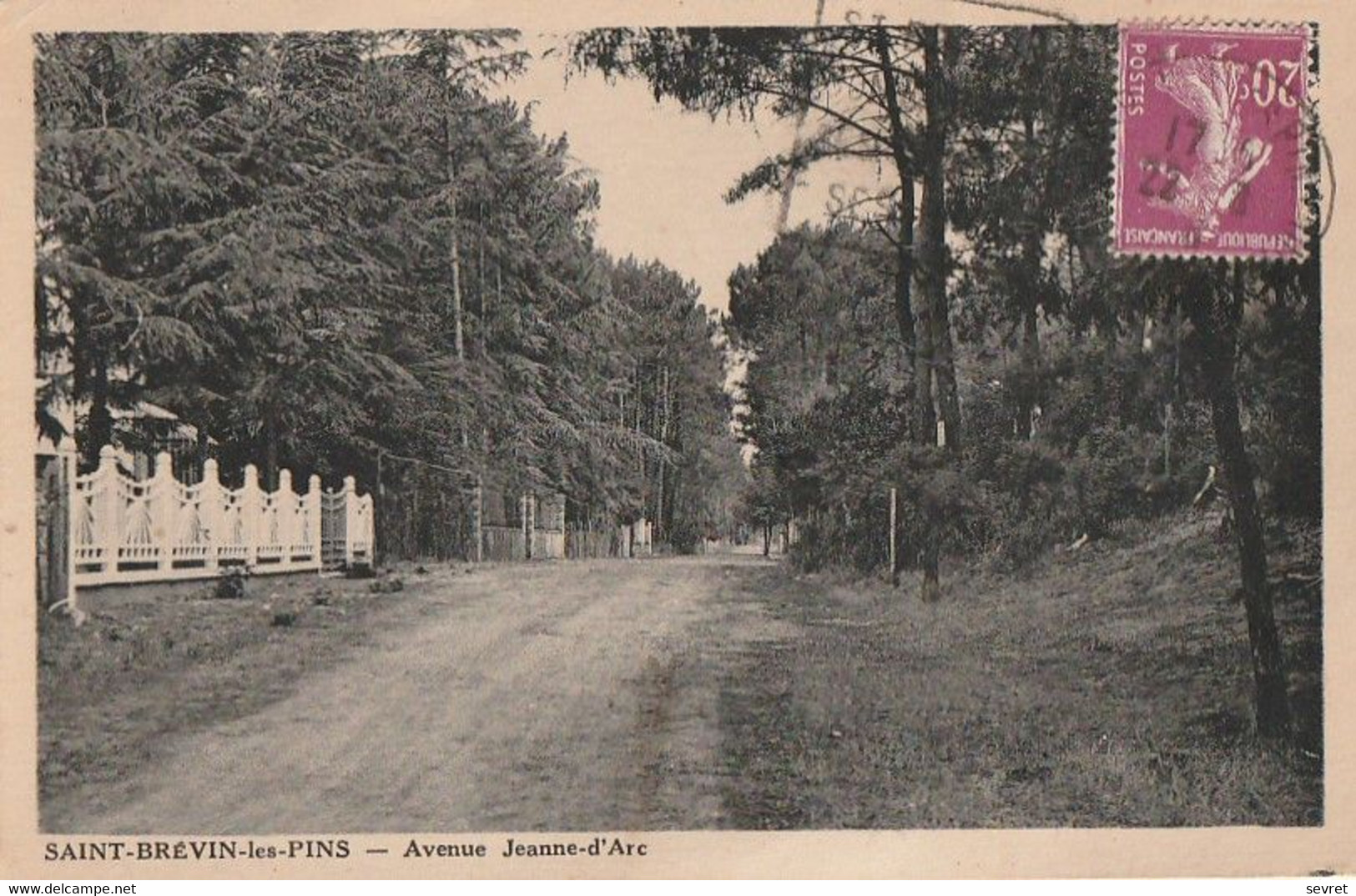 SAINT-BREVIN-les-PINS. - Avenue Jeanne D'Arc. Carte RARE - Saint-Brevin-les-Pins