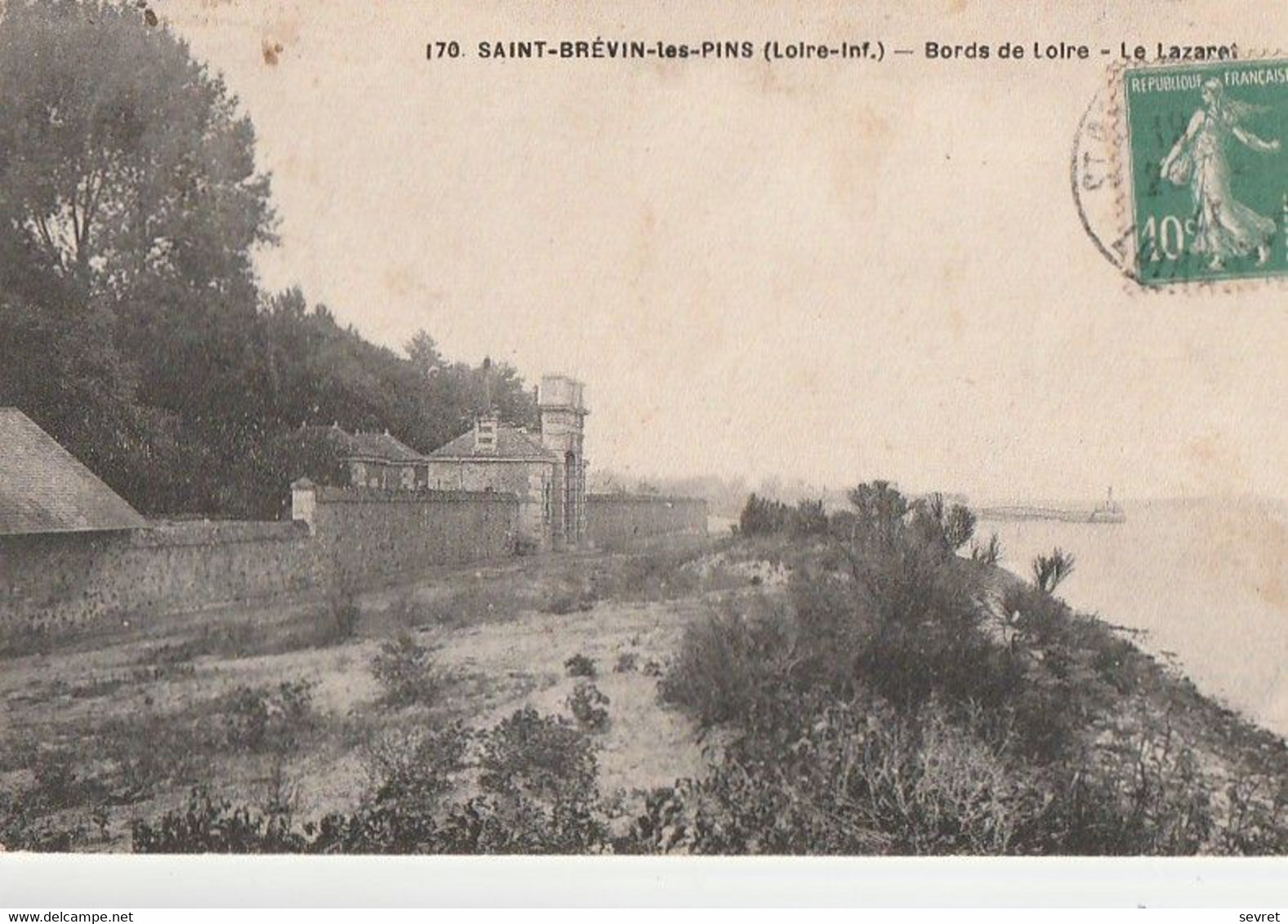 SAINT-BREVIN-les-PINS. - Bords De Loire. Carte RARE - Saint-Brevin-les-Pins