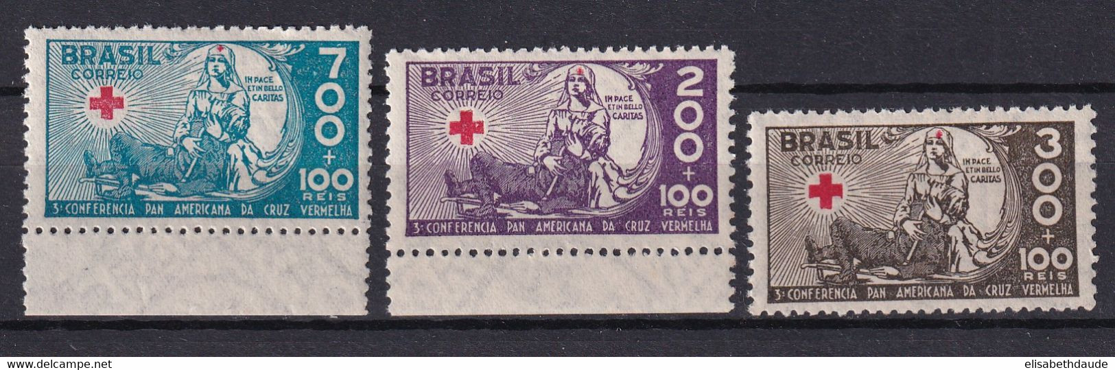 BRESIL - 1935 - YVERT N° 221/234 ** MNH ! CROIX-ROUGE - COTE = 22.5++ EUR. - Nuovi