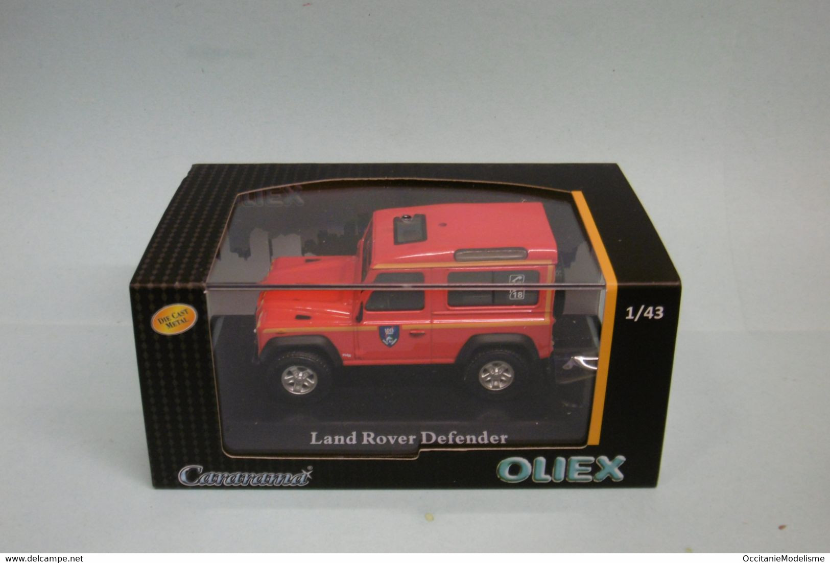 Cararama / Oliex - LAND ROVER DEFENDER POMPIERS SDIS Vosges Neuf NBO 1/43 - Cararama (Oliex)