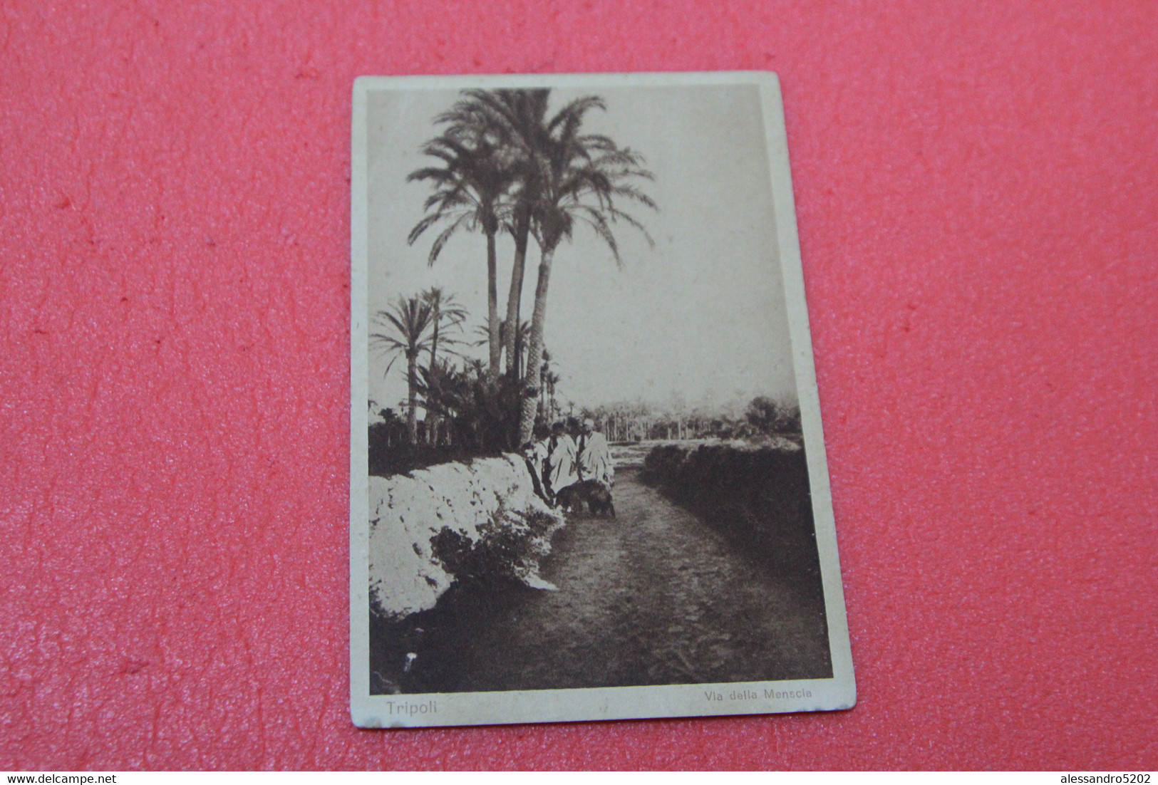 Libia Libya Tripoli Via Della Menscia 1934 Ed. Haggiag - Libye