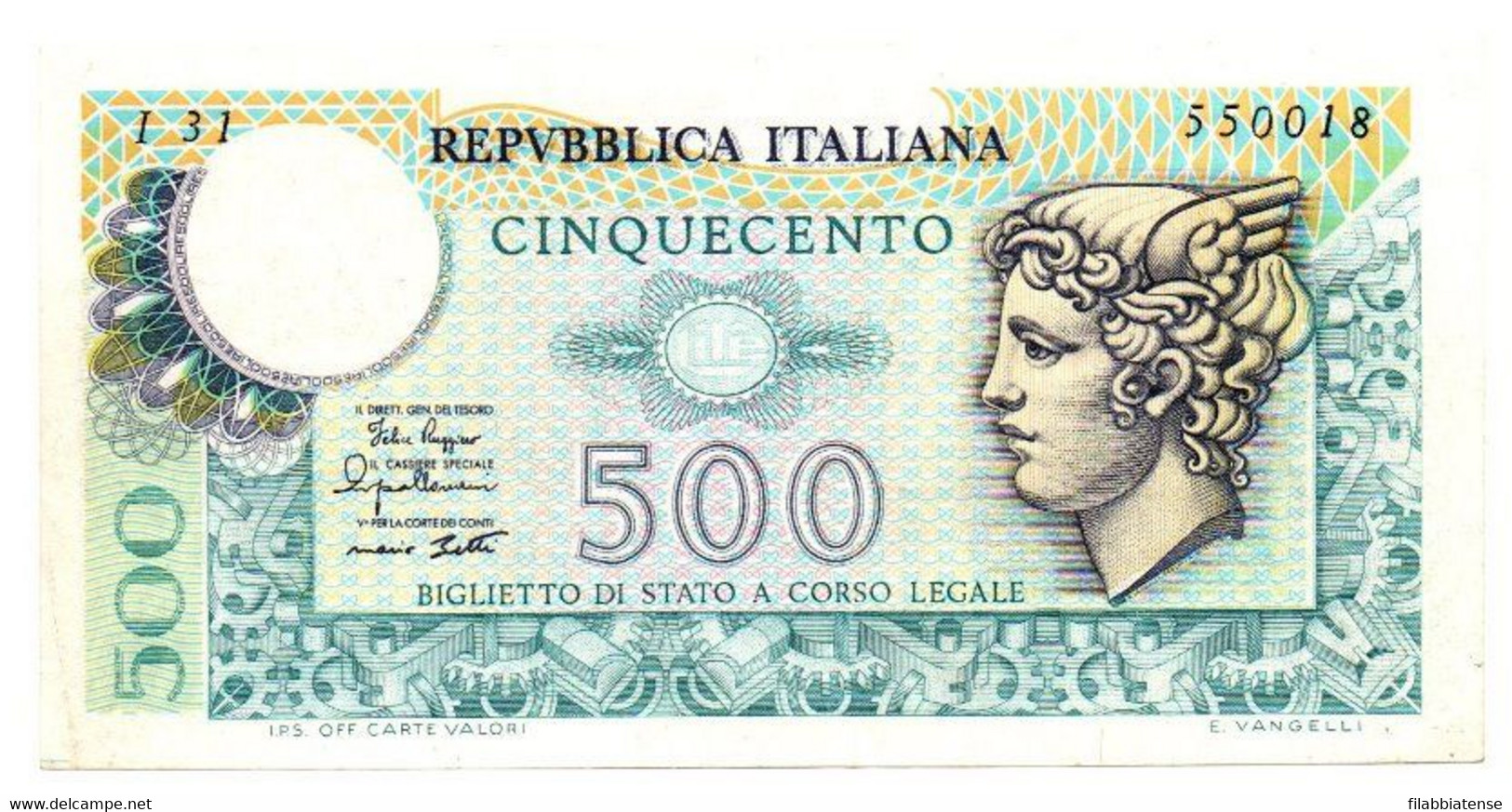 Italia - 500 Lire 1979 Mercurio    ---- - 500 Lire