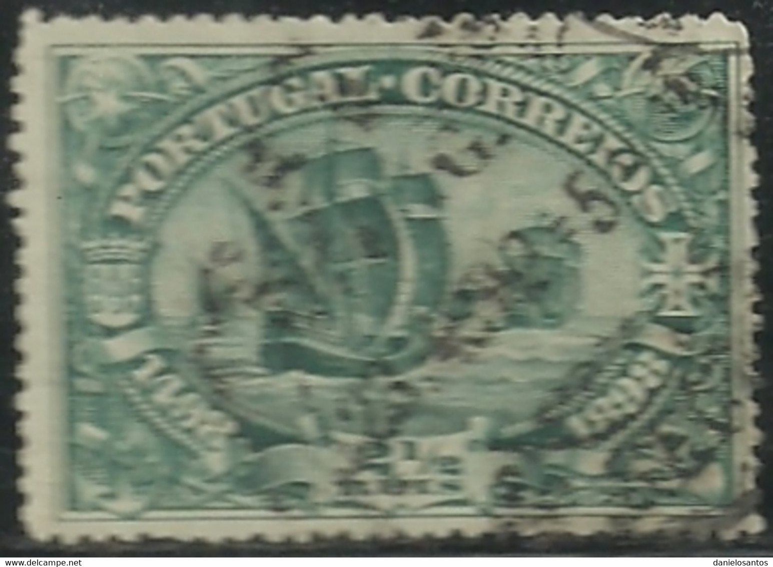 Portugal 1898 Vasco Da Gama 4º Cent Descoberta Caminho Maritimo Para A India Cancel - Other & Unclassified