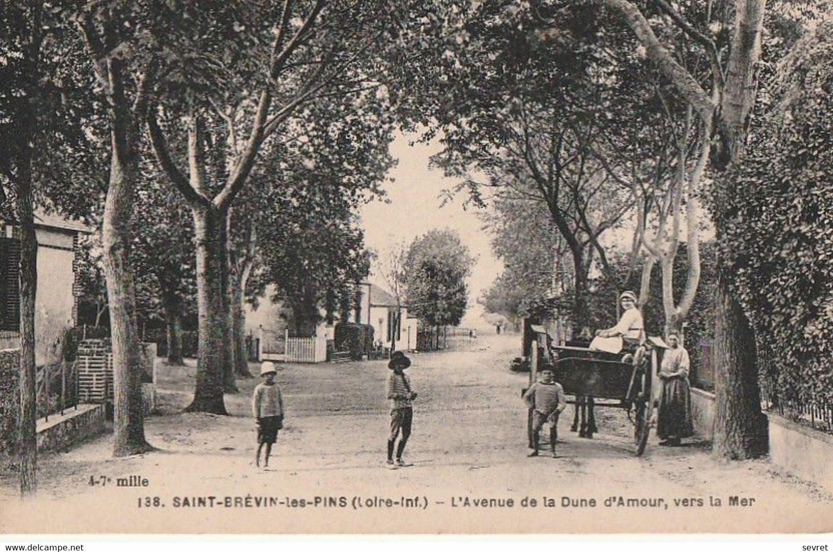 SAINT-BREVIN-les-PINS. - L'Avenue De La Dune D'Amour, Vers La Mer - Saint-Brevin-les-Pins