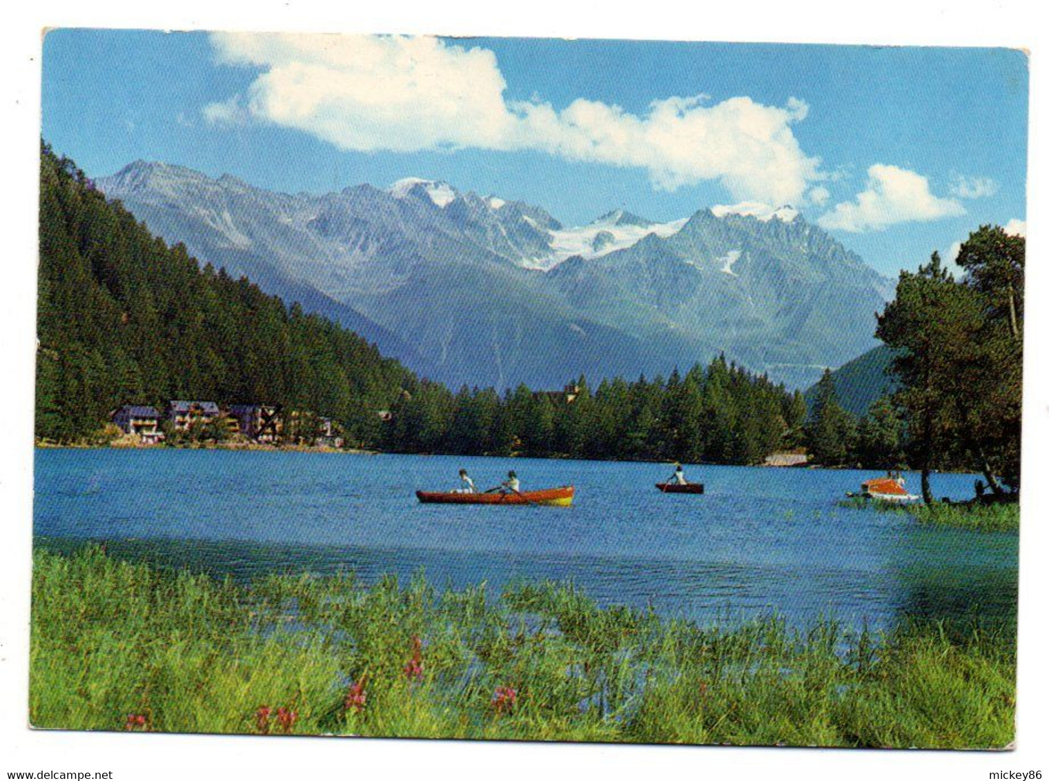 Suisse--ORSIERES--1969--Lac De CHAMPEX ( Aviron)...timbre...cachet ...destinée Au Kent (G.B)...à Saisir - Orsières