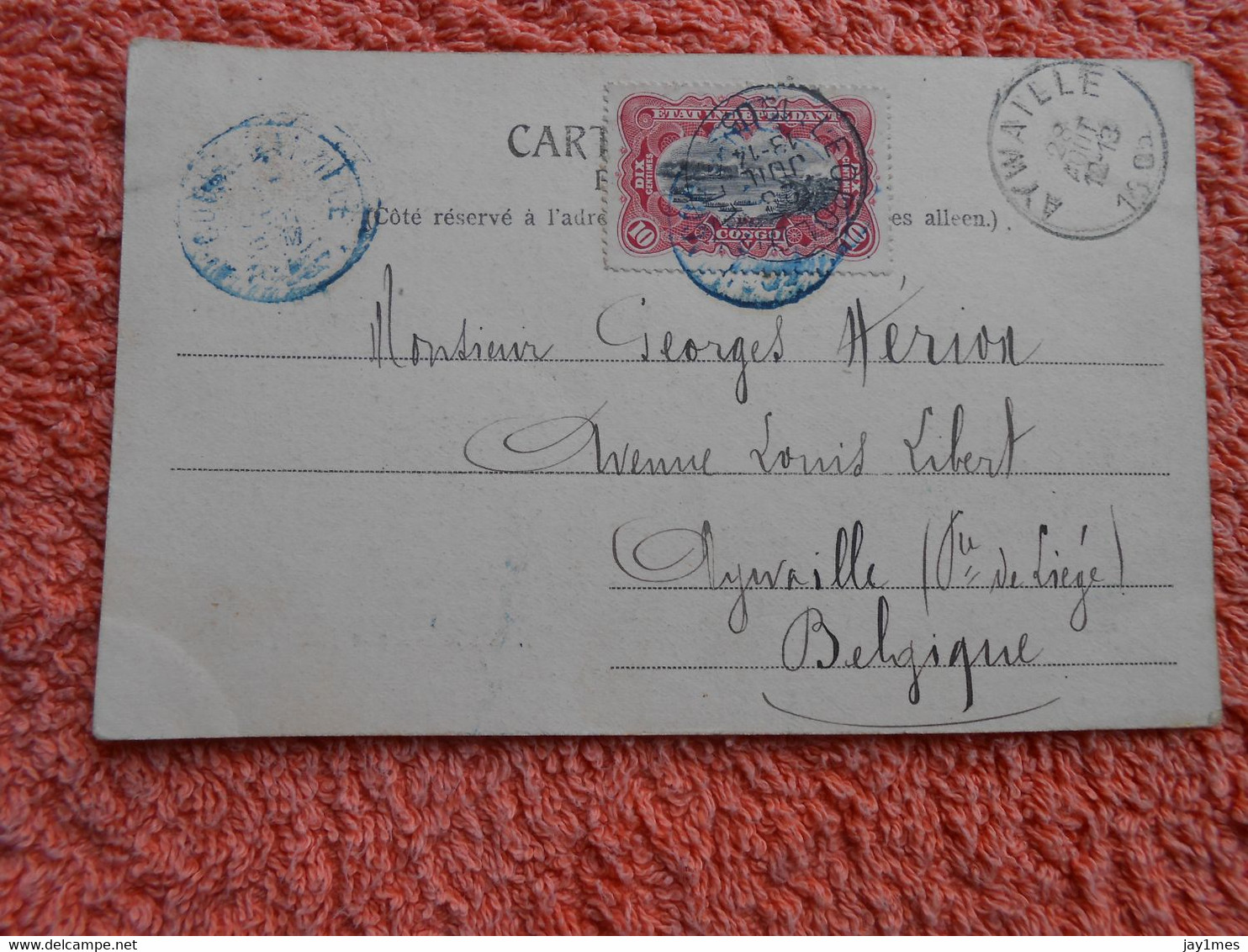 Cpa Congo Belge Habitation Haut Congo 1906 - Congo Belga