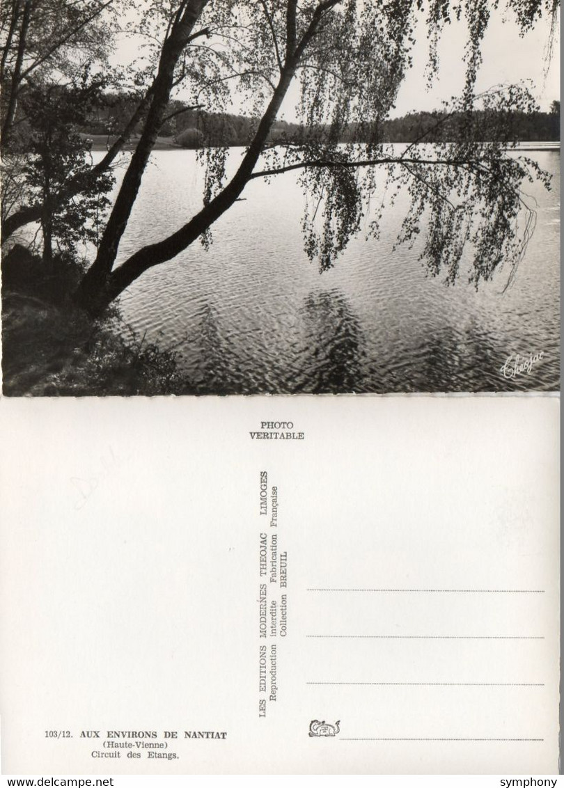 87. CPSM - NANTIAT - Un étang Du Circuit Des étangs - Scan Du Verso - - Nantiat