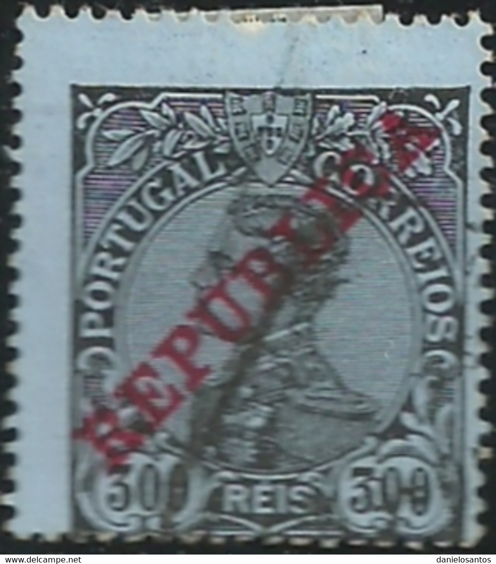 Portugal 1910 D Manuel II Overprinted REPUBLICA Cancel - Gebruikt