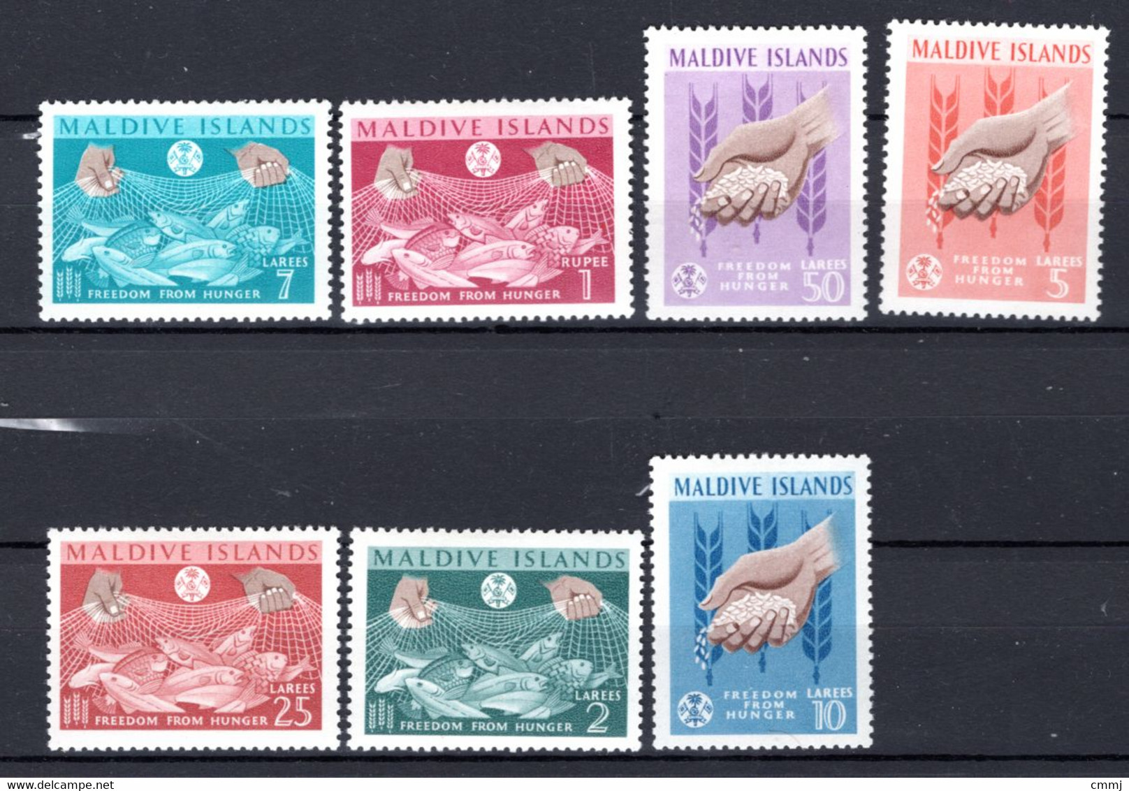 1963 - MALDIVE ISLANDS - Mi. 117/123 - MNH - (5128-1.1..) - Maldivas (...-1965)