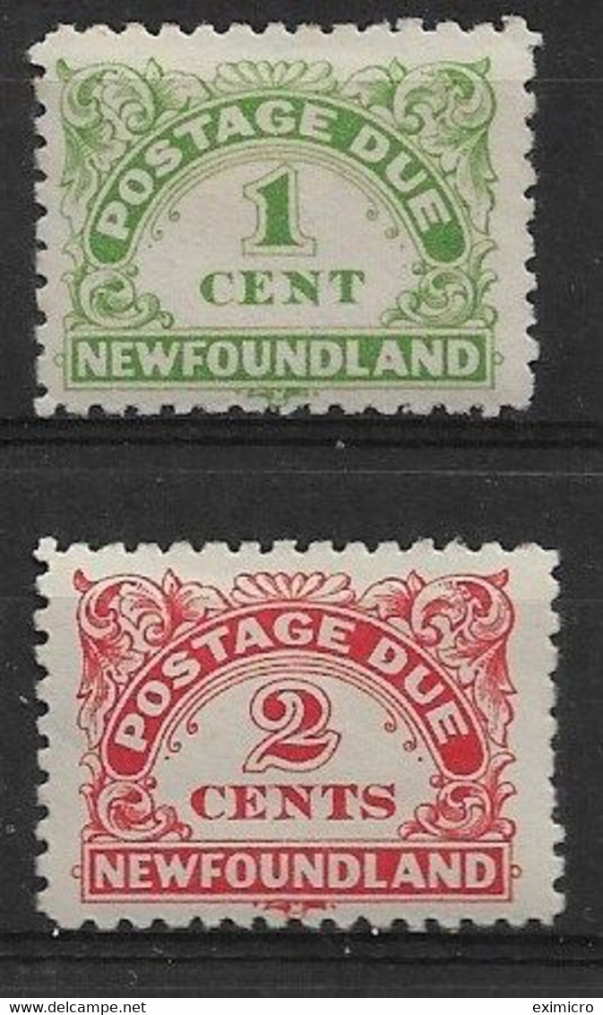 NEWFOUNDLAND 1939 1c, 2c POSTAGE DUES SG D1/D2 MOUNTED MINT Cat £22.50 - Fine Di Catalogo (Back Of Book)