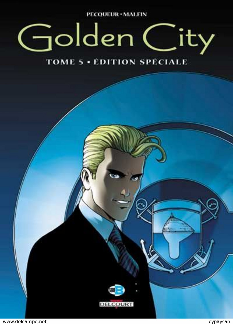 Golden City 5 TL Le Dossier Harrison  EO  Delcourt TBE 08/2003 Pecqueur Malfin  (BI4) - Golden City