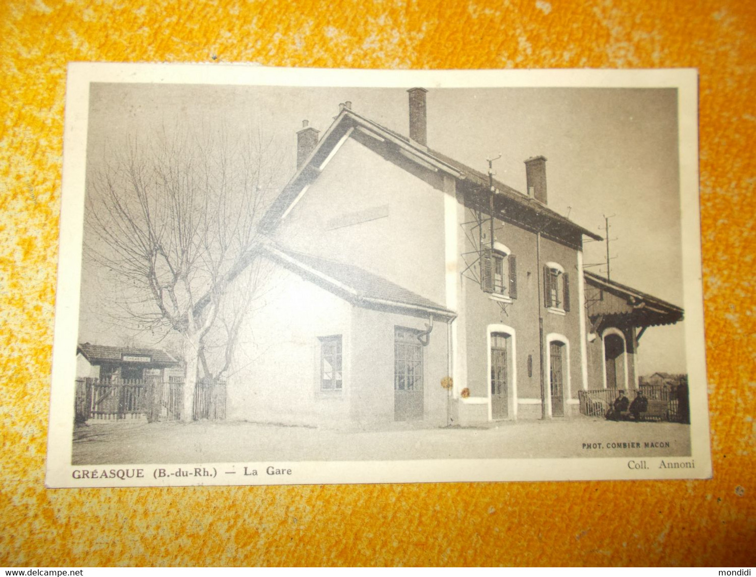 Cpa Gréasque Bouches Du Rhone La Gare Coll Annoni - Otros & Sin Clasificación