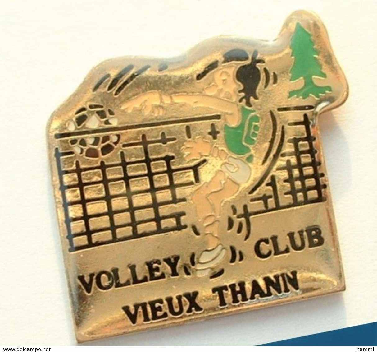 AA52 Pin's VOLLEYBALL Volley CLUB Vieux Thann Alsace Achat Immédiat - Volleyball