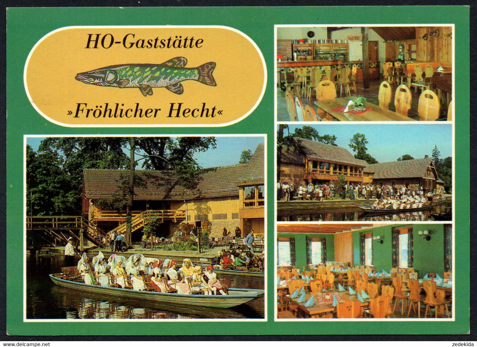 E7841 - TOP Lübbenau HO Gaststätte Fröhlicher Hecht - Bild Und Heimat Reichenbach - Luebbenau