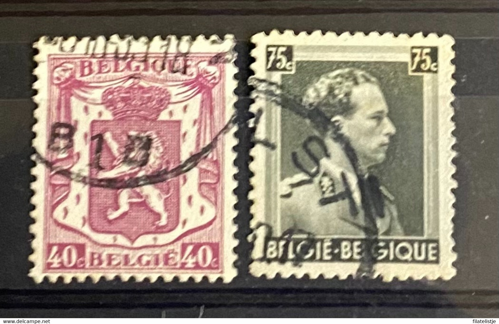 België Zegel Nrs 479 - 480 Used - 1919-1920 Roi Casqué