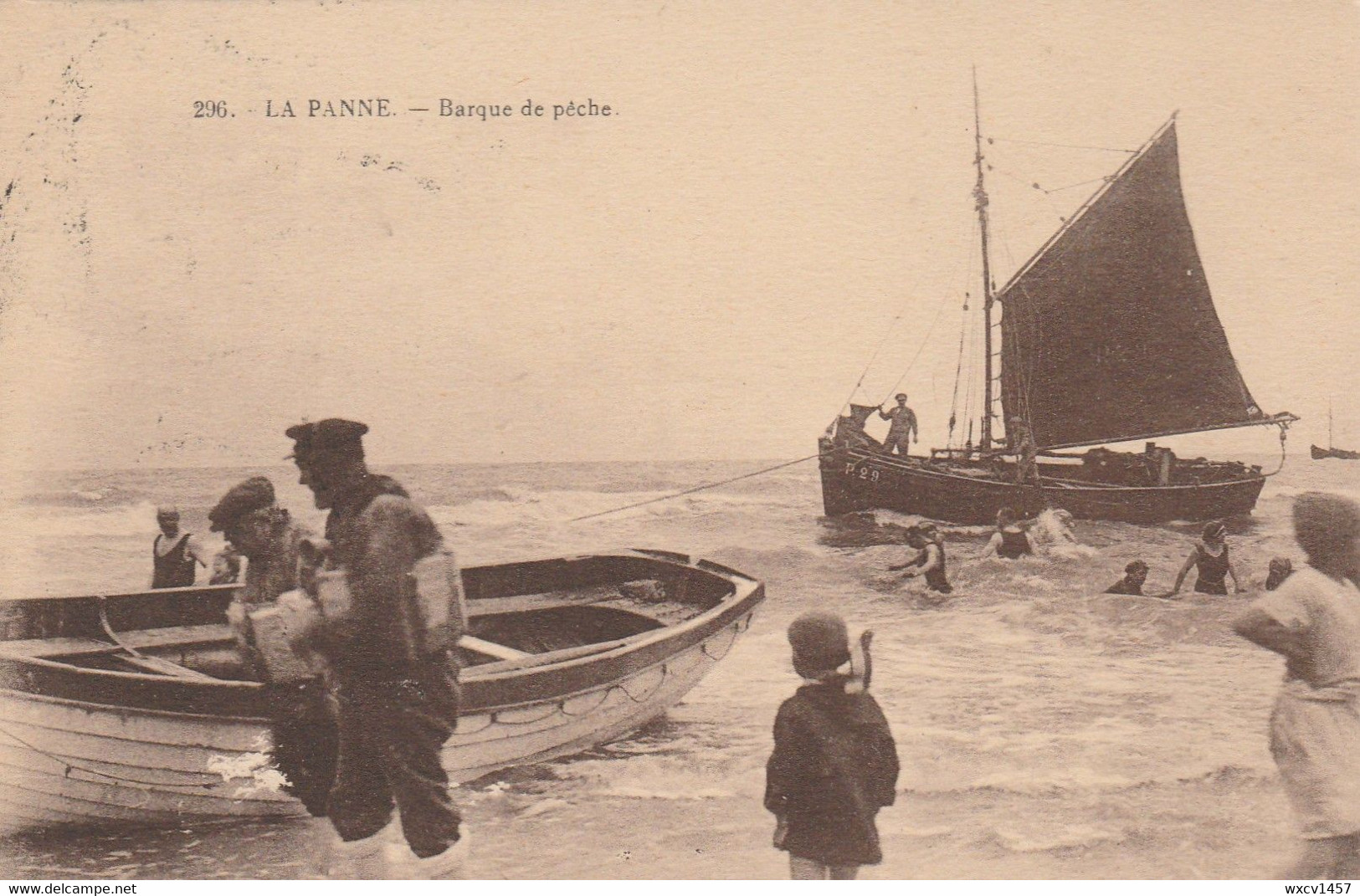 De Panne , La Panne ,  Barque De Pêche  , ( Henri Georges ,n° 296 ) Bateau - De Panne