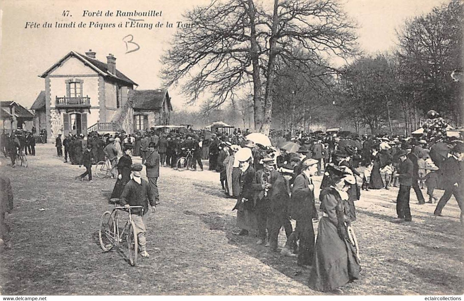 Rambouillet        78      Chasse A Courre. Equipage Bonnelles Duchesse D'Uzès.  Le Lundi De Pâques      (voir Scan) - Rambouillet