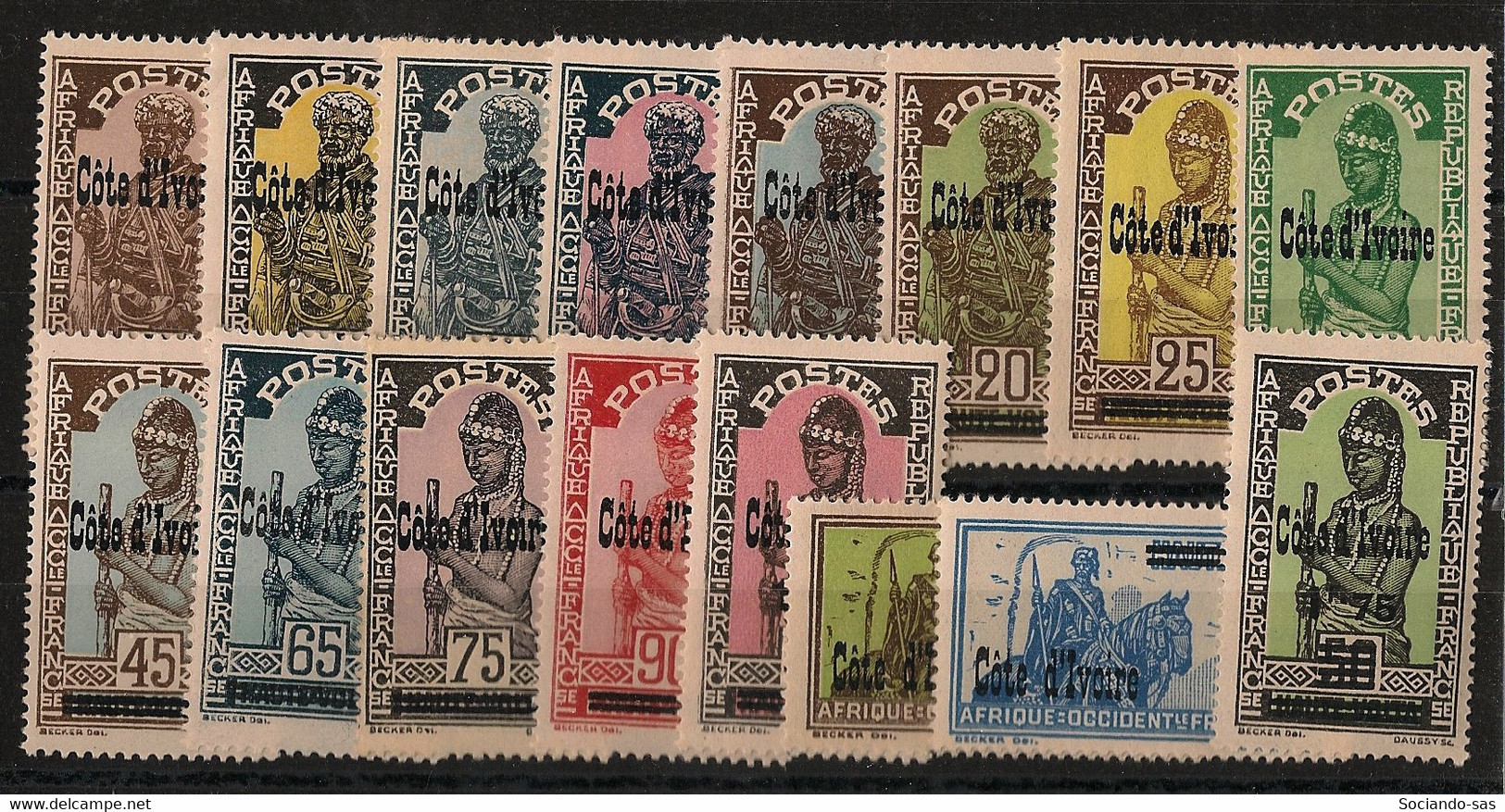 Côte D'Ivoire - 1933 - N°Yv. 88 à 103 - Série Complète - Neuf Luxe ** / MNH / Postfrisch - Neufs