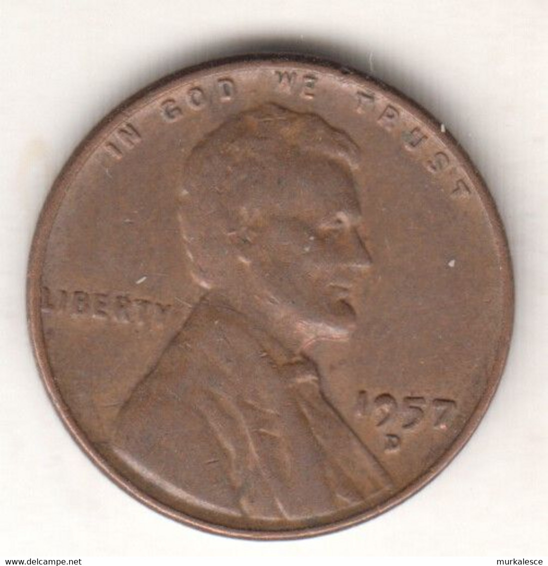 USA   ONE  CENT   1957 D       DRUCKFEHLER  -  Nr 9 - Patterns