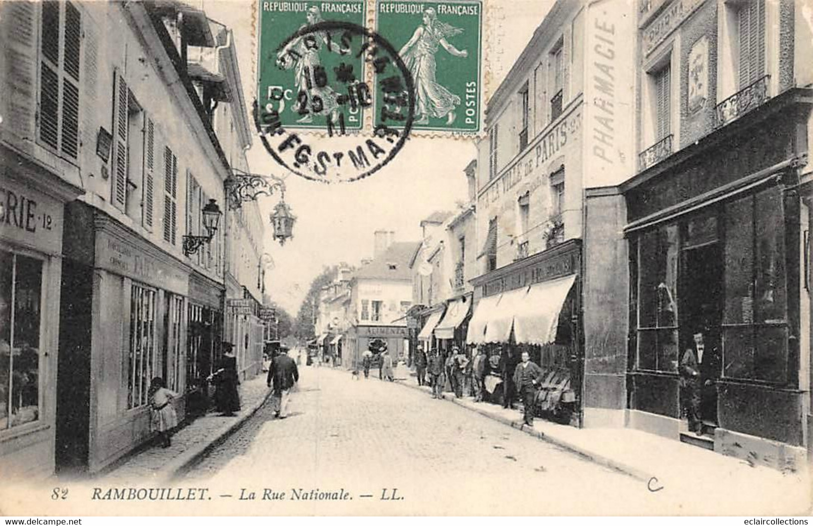 Rambouillet         78         La Rue Nationale        (voir Scan) - Rambouillet