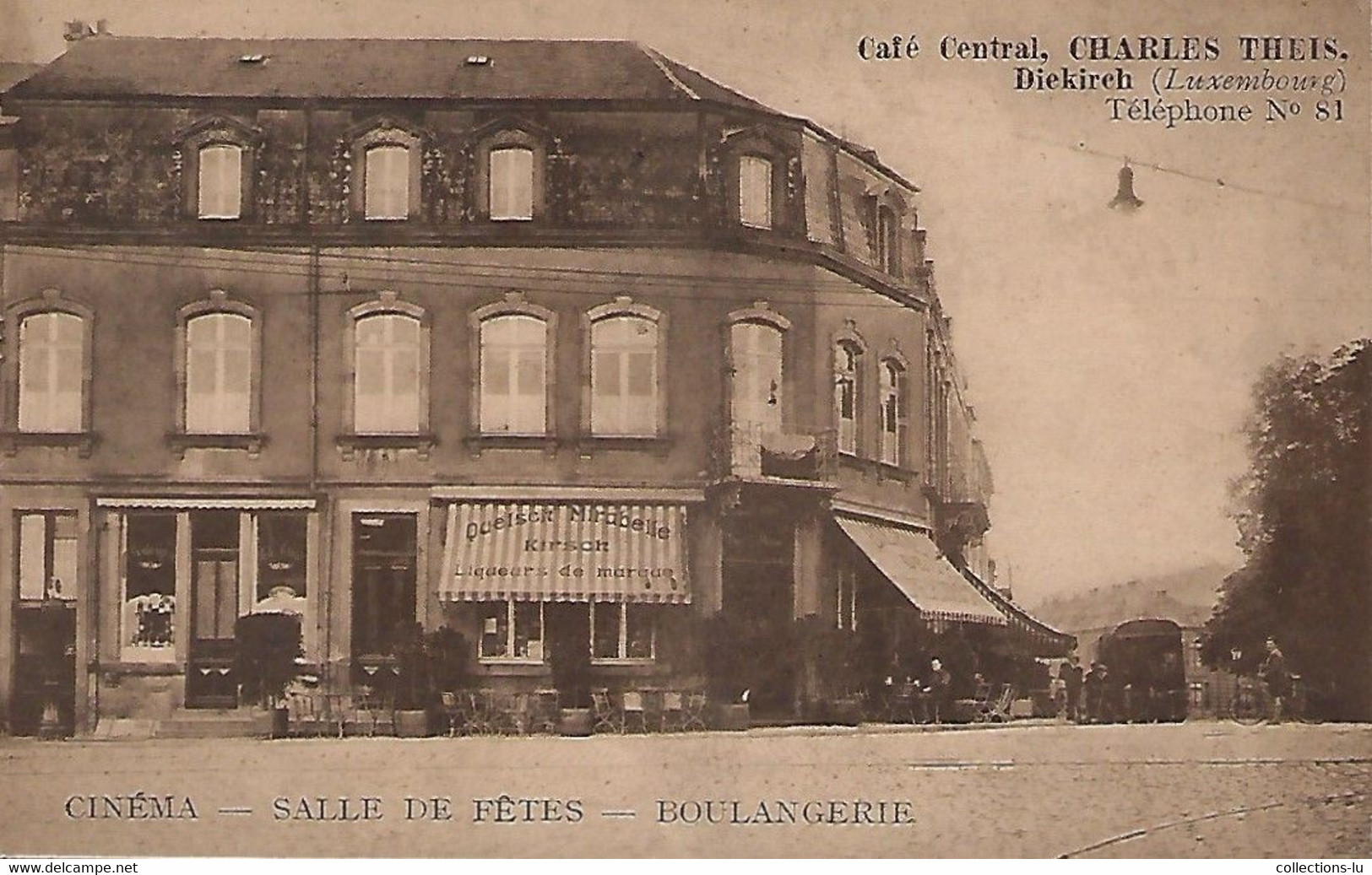 Luxembourg - Luxemburg - Diekirch , Café Central , Charles Theis - Cinéma  -Salle De Fête - Boulangerie - Photo J.Tandel - Diekirch