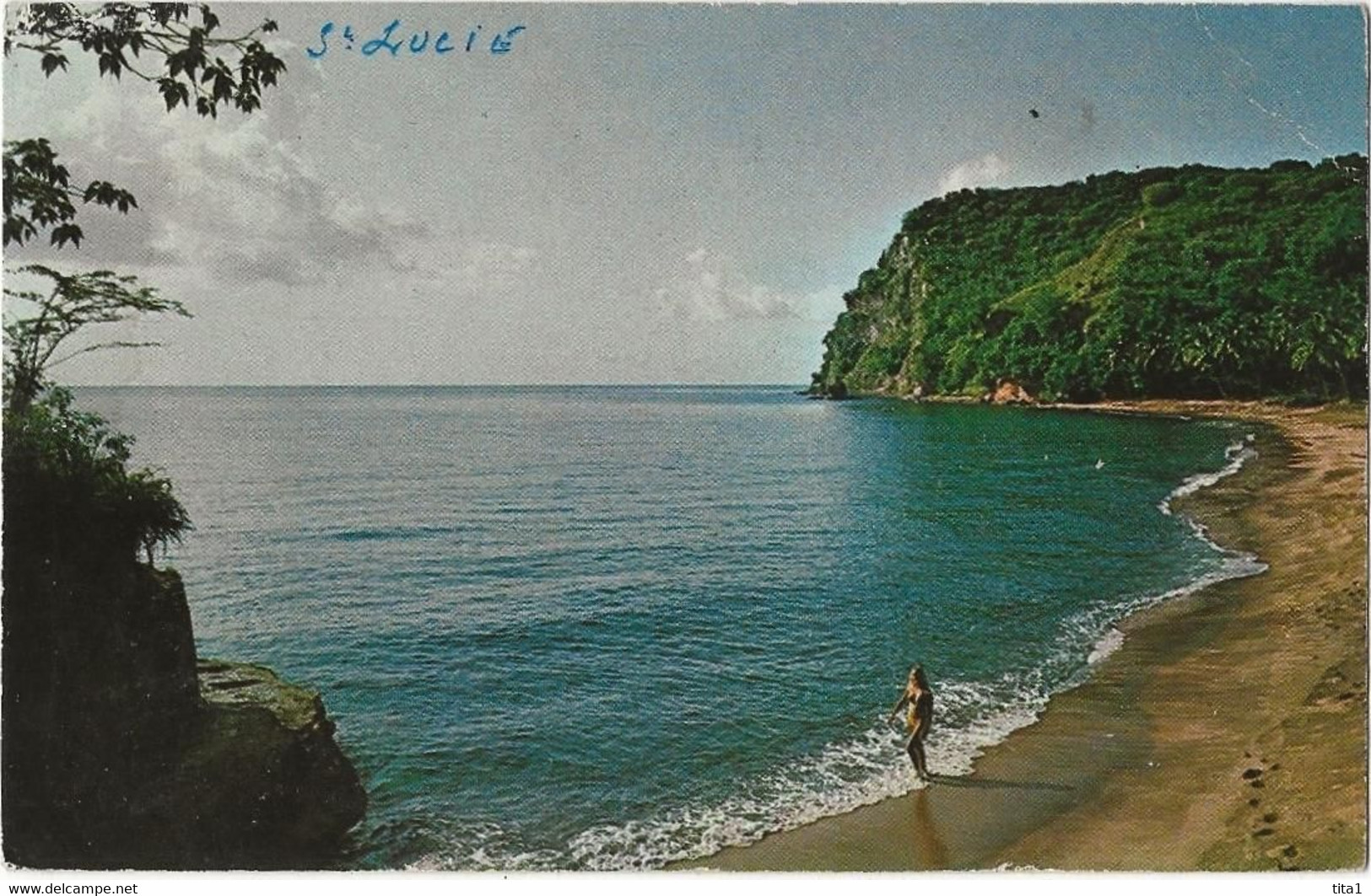 S8736  - St. Lucie - West Indies - Beach At Soufrière - Sainte-Lucie