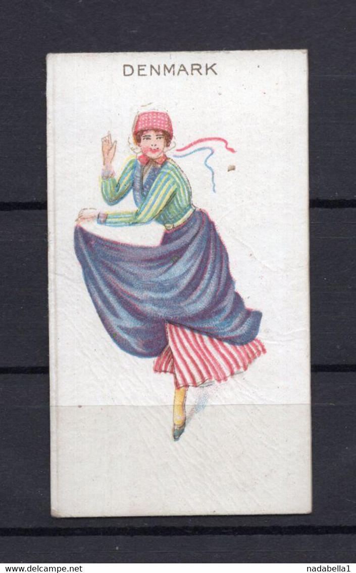 1910s GREAT BRITAIN,CIGARETTE,TOBACCO COLLECTIBLE CARDS,DENMARK,NATIONAL COSTUME - Autres & Non Classés