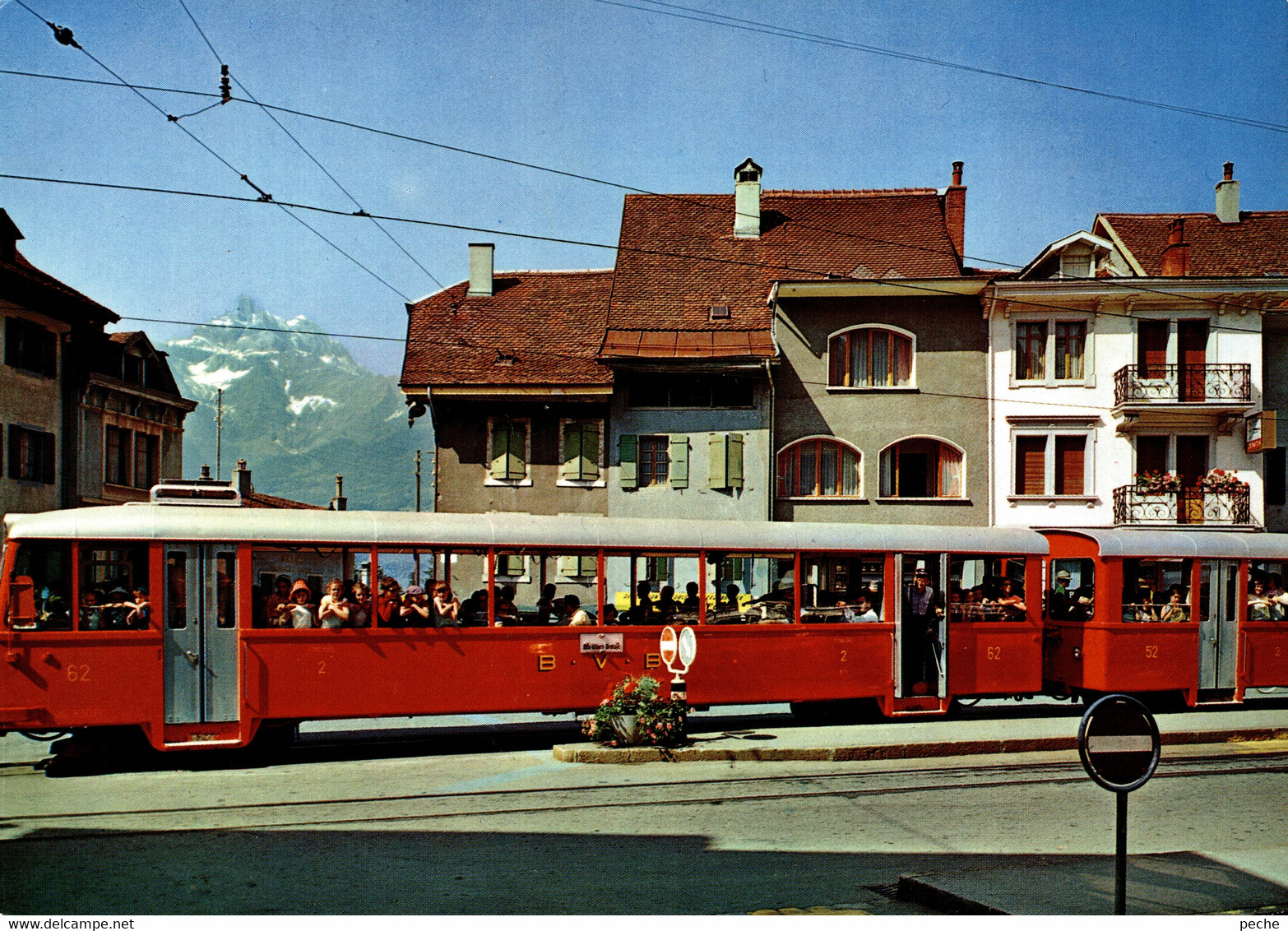 N°9515 R -cpm Tramway Bex Les Bains - Strassenbahnen